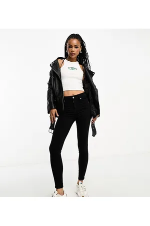 Dr Denim Lexy - Sorte, mellemhøje, super skinny jeans