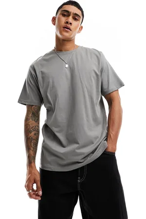 Pull&Bear Grå basis-T-shirt