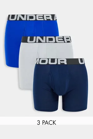 Under Armour Charged Cotton 3 Boxerjock 3-Pack Blue/Heather/Bla