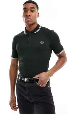 Fred Perry Poloskjorte med dobbeltfarvet kant i