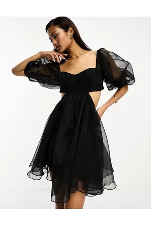Lace & Beads Minikjole i organza