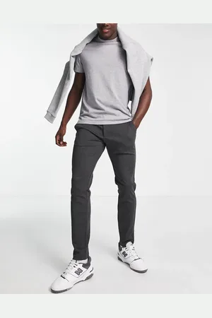 Only & Sons Mørkegrå slim fir tapered bukser