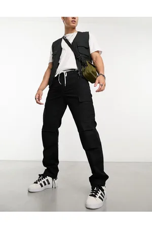 Carhartt Aviation - Sorte smalle cargobukser-Grå