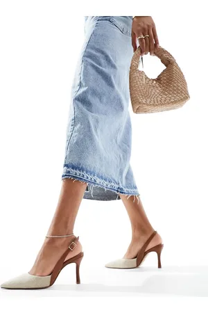 ASOS Samber 2 - Naturfarvede stiletter med slingback-rem-Neutral