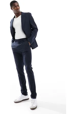 ASOS Navy-farvede habitbukser i skinny pasform fra