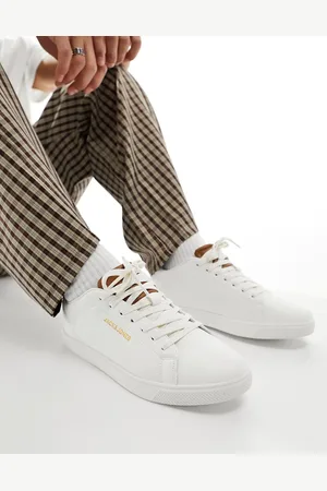 JACK & JONES Hvide sneakers i imiteret læder
