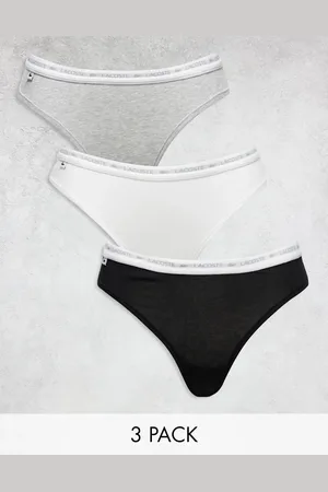 Lacoste Pakke med 3 G-strenge i sort/grå/hvid