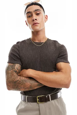 ASOS Brun T-shirt i krølstof