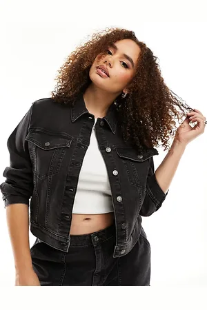ASOS ASOS DESIGN Curve - Forvasket cowboyjakke i denim