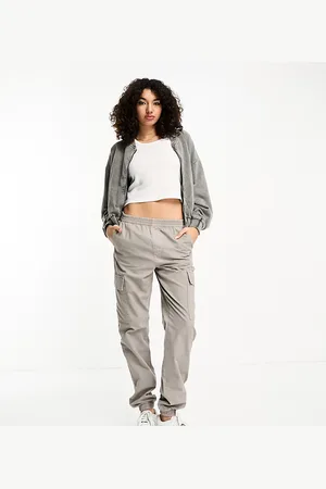 ASOS ASOS DESIGN Tall - og forvaskede cargobukser med manchetter-Ingen farve