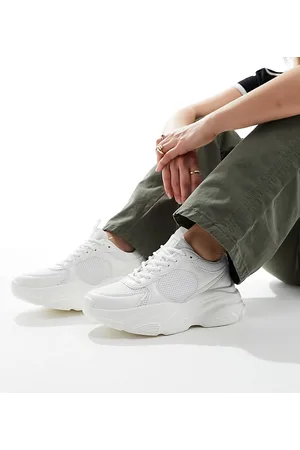 ASOS Wide Fit - Drop - Hvide sneakers