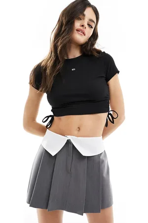 Tommy Hilfiger Cropped top i ribstrik