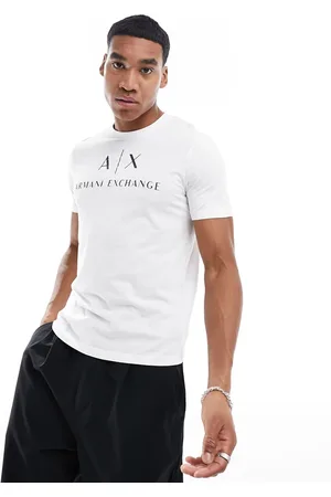 Armani Exchange T-shirt med logo på brystet i Slim Fit