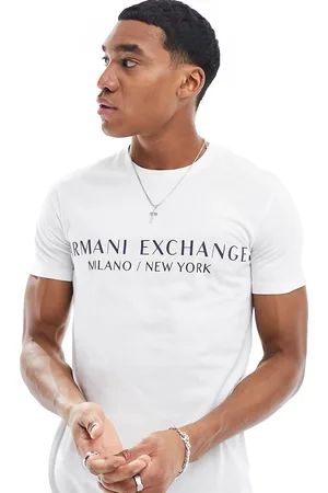 Armani Exchange T-shirt med lineært logo