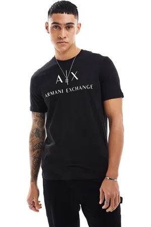 Armani Exchange T-shirt med logo på brystet i Slim Fit
