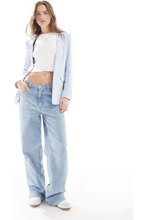 Pieces® Skræddersyet blazer i lyseblå