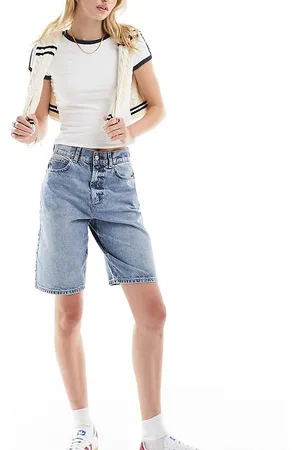 ASOS ASOS DESIGN Tall - Blå bermudashorts i denim