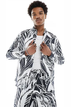 ASOS KENYA - Langærmet skjorte med palmeprint