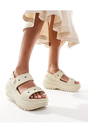 Crocs Mega Crush - Råhvide sandaler-Neutral