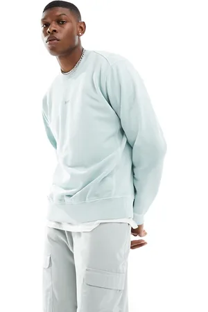 HUGO BOSS Wefade - Sweatshirt med tonet logo i aquablå