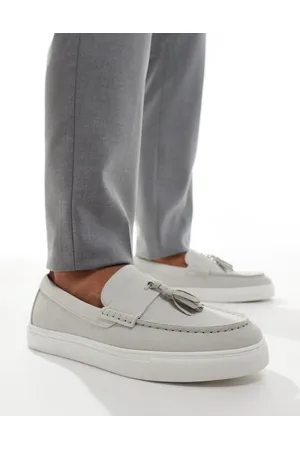 ASOS Loafers med kvast i gråt, imiteret ruskind