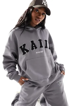 Kaiia Sport - Oversized hættetrøje med logoprint - Del af sæt