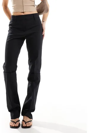 MANGO Sorte skræddersyede longline slim-bukser