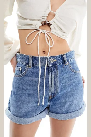 Pull&Bear Mom-denimshorts med mellemhøj talje