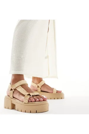 Public Desire Hazard - Chunky sandaler med naturfarvet -Neutral