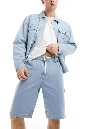 Dickies Garyville - Lyseblå denimshorts i vintage vask