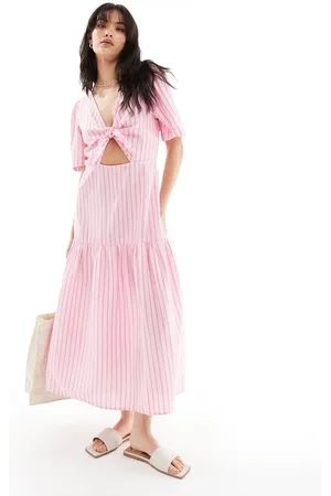 Lindex Carolina - Strand-maxikjole i pink