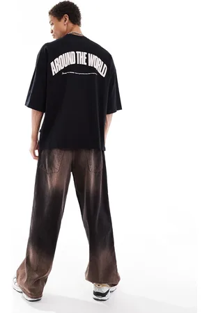 Dr Denim Curtis - Oversized T-shirt med grafisk 