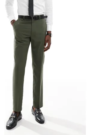 ASOS Mørkegrønne skinny-habitbukser