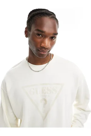 Guess Unisex - Sweatshirt med vintage-logo i rå