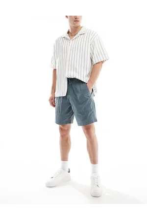 Abercrombie & Fitch Blågrå 8-tommer-shorts med praktiske lommer