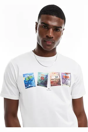 Paul Smith Hvid T-shirt med kortprint