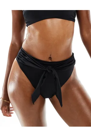 ASOS Maya - Mix og match - Højtaljede bikinitrusser med slå-om-snit foran i