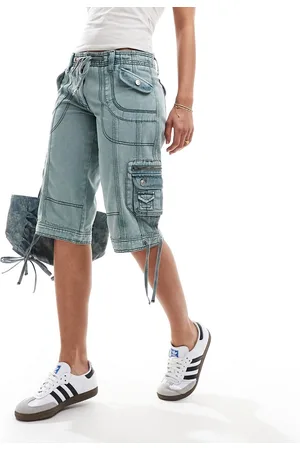 Reclaimed Denimjorts i vasket