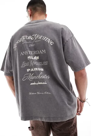 Good For Nothing Forvasket og oversized T-shirt med tekstlogo bagpå