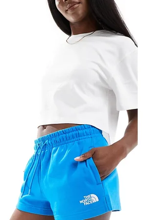 The North Face Højtaljede jerseyshorts i blå - Kun hos ASOS