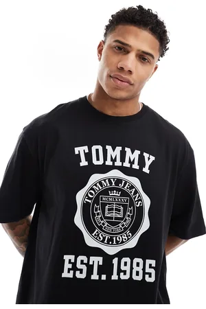 Tommy Hilfiger Oversized t-shirt med college-sportslogo i
