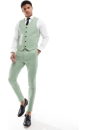 ASOS Salviegrønne super skinny habitbukser