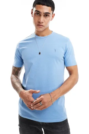 AllSaints Ossage - Lyseblå T-shirt med rund hals