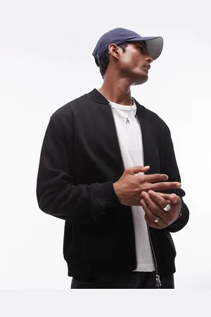 Topman Premium - bomber-jakke i kraftigt sweat-stof