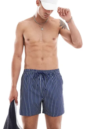 South Beach Cremefarvede og badeshorts med striber