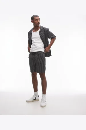 Topman Sorte shorts med striber - Del af sæt-Marineblå