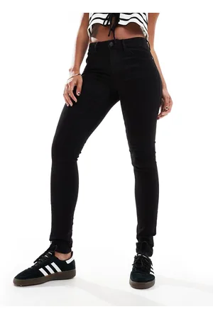 Noisy May Jen - Sorte pushup-jeans i skinny fit