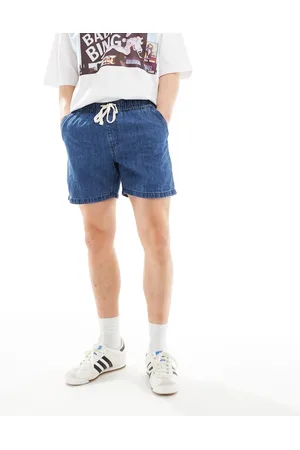 Cotton On Cotton On - Easy - Indigoblå denimshorts med løbesnor i taljen