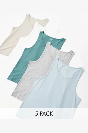 ASOS Pakke med 5 tætsiddende toppe i forskellige farver