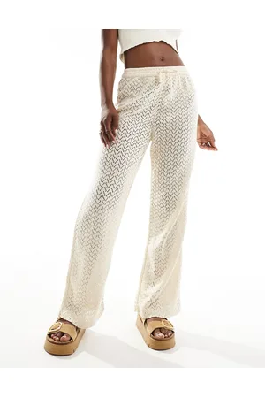 Roxy Mood Moving - Strandbukser i beige-Hvid